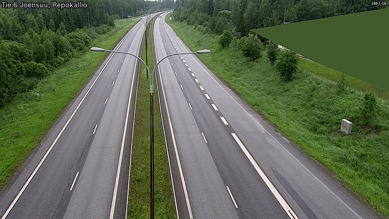 Kelikamerat Kuva Tie 6 Joensuu, Repokallio, Joensuu, Pohjois-Karjala