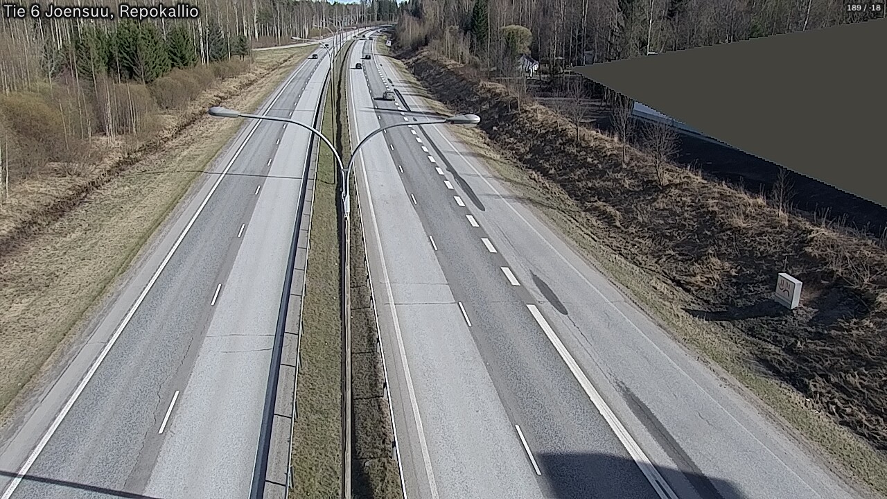 Weather Camera Image Väg 6 Joensuu, Repokallio, Joensuu, Pohjois-Karjala