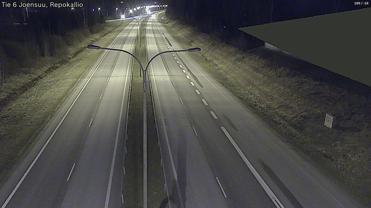 Weather Camera Image Road 6 Joensuu, Repokallio, Joensuu, Pohjois-Karjala