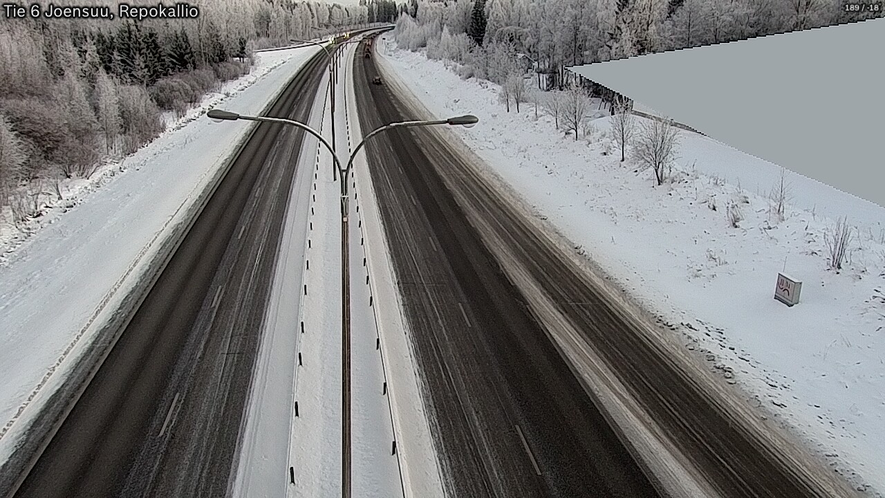 Weather Camera Image Road 6 Joensuu, Repokallio, Joensuu, Pohjois-Karjala