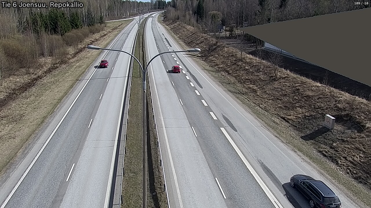 Weather Camera Image Väg 6 Joensuu, Repokallio, Joensuu, Pohjois-Karjala