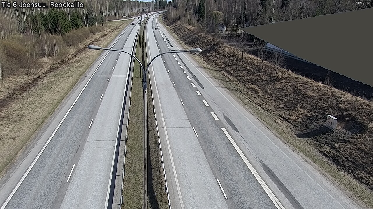 Weather Camera Image Väg 6 Joensuu, Repokallio, Joensuu, Pohjois-Karjala