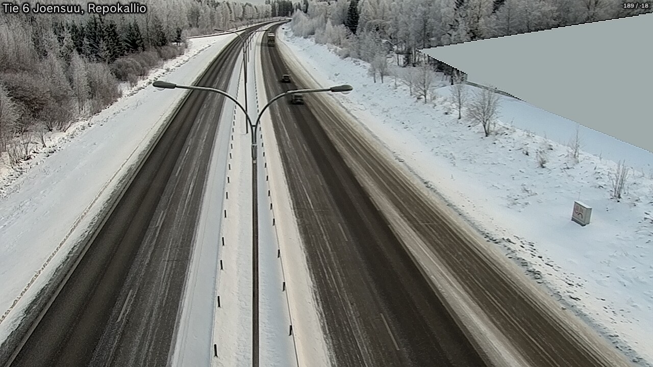 Weather Camera Image Road 6 Joensuu, Repokallio, Joensuu, Pohjois-Karjala