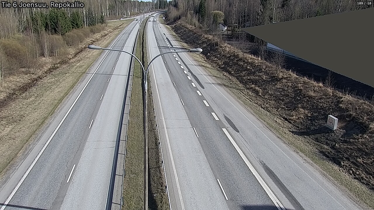 Weather Camera Image Väg 6 Joensuu, Repokallio, Joensuu, Pohjois-Karjala