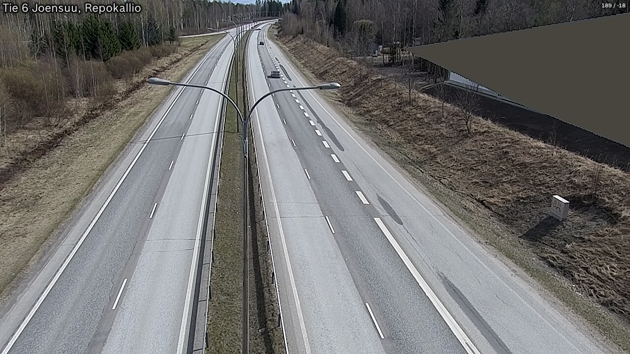 Weather Camera Image Väg 6 Joensuu, Repokallio, Joensuu, Pohjois-Karjala