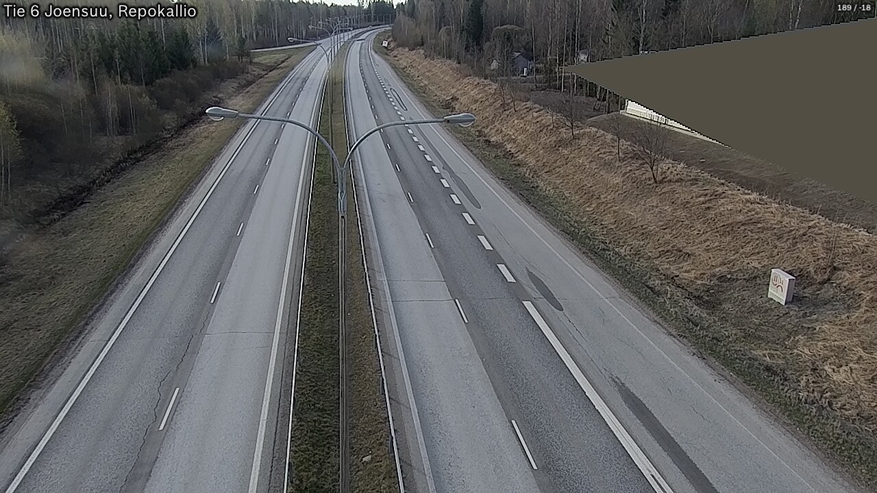 Weather Camera Image Road 6 Joensuu, Repokallio, Joensuu, Pohjois-Karjala