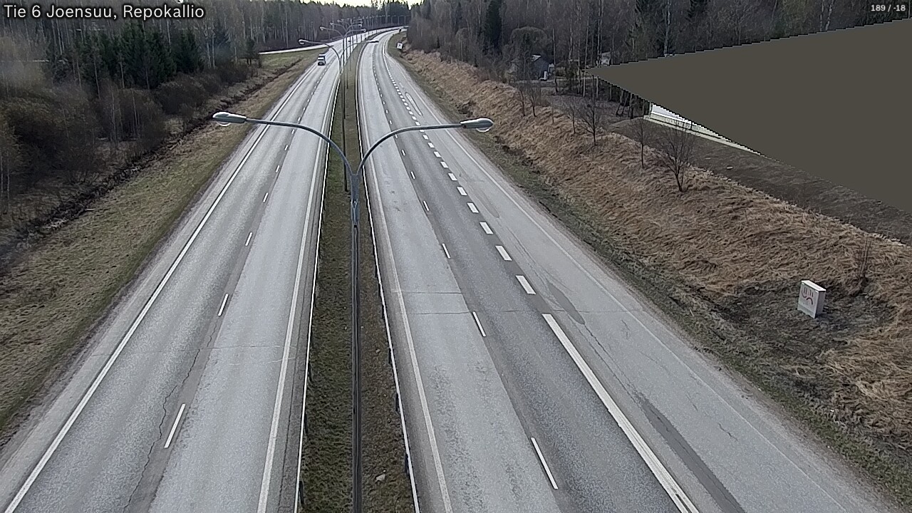 Weather Camera Image Väg 6 Joensuu, Repokallio, Joensuu, Pohjois-Karjala