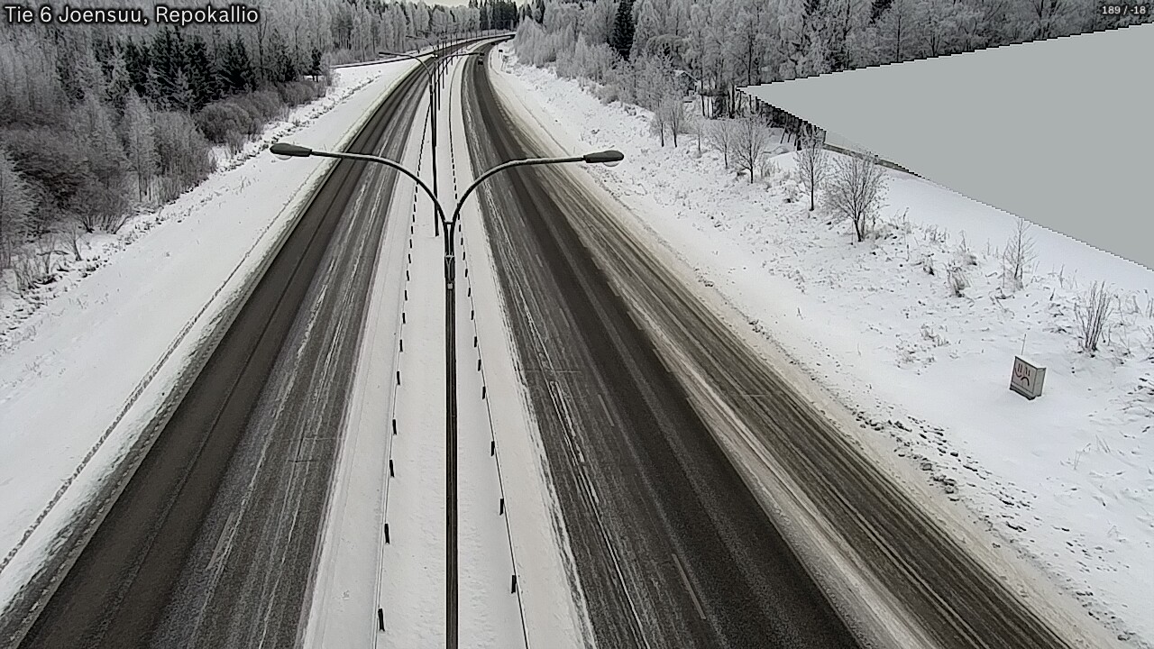 Weather Camera Image Väg 6 Joensuu, Repokallio, Joensuu, Pohjois-Karjala