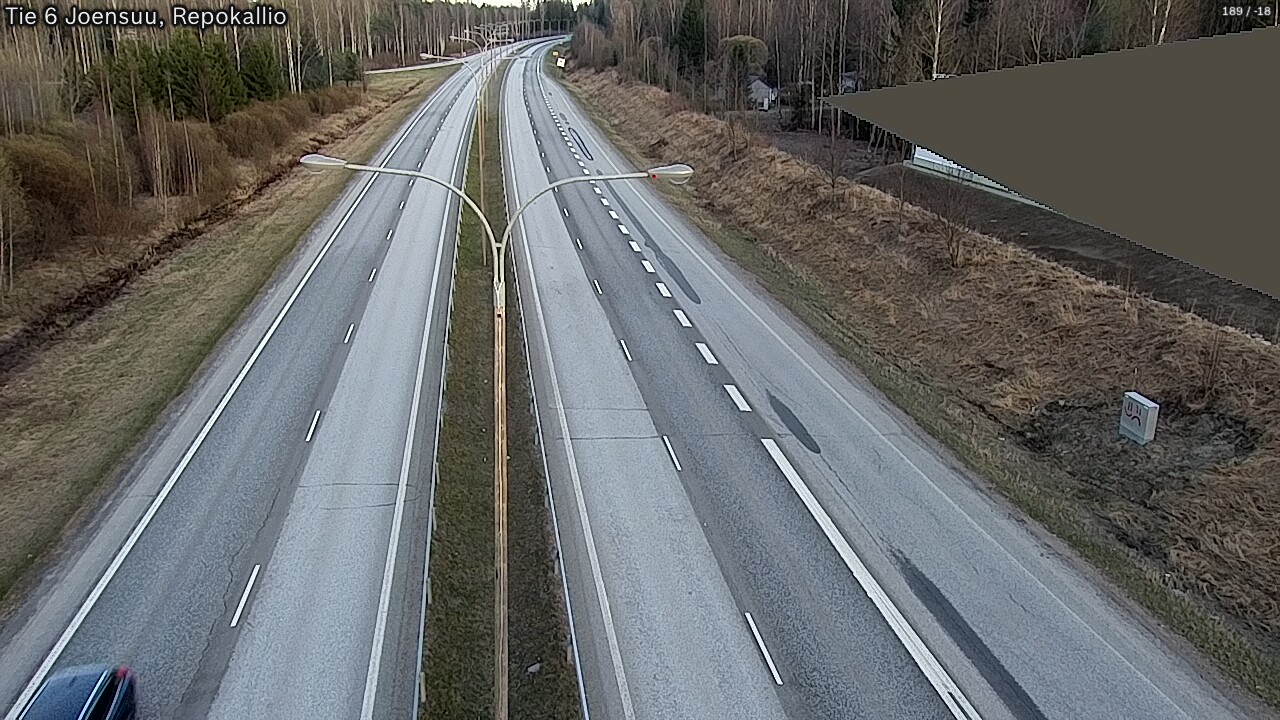 Weather Camera Image Väg 6 Joensuu, Repokallio, Joensuu, Pohjois-Karjala