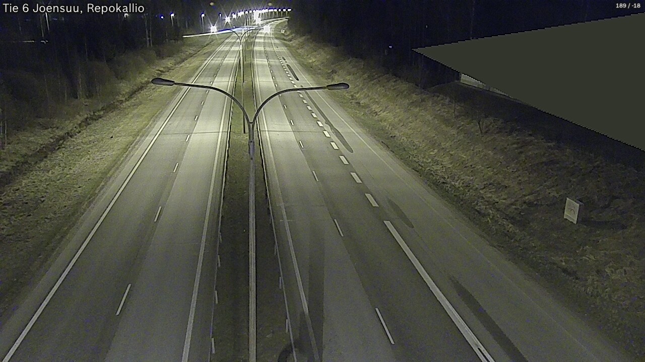 Weather Camera Image Väg 6 Joensuu, Repokallio, Joensuu, Pohjois-Karjala