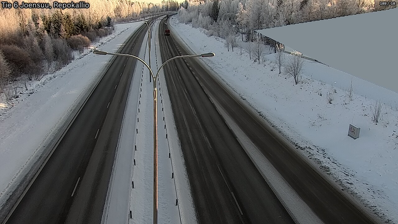 Kelikamerat Kuva Tie 6 Joensuu, Repokallio, Joensuu, Pohjois-Karjala