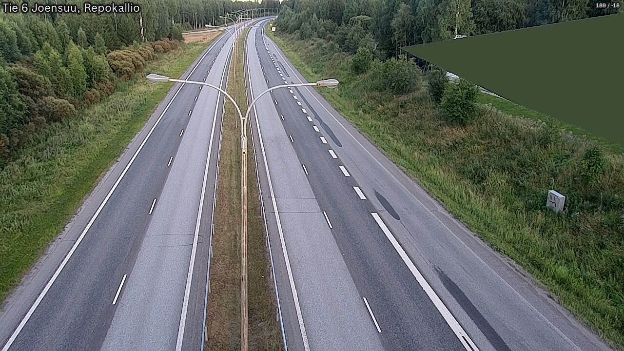 Kelikamerat Kuva Tie 6 Joensuu, Repokallio, Joensuu, Pohjois-Karjala