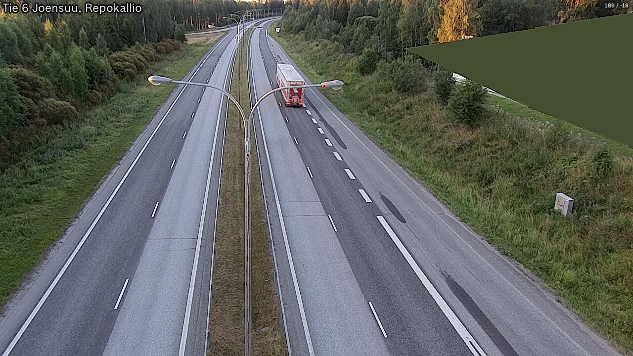 Kelikamerat Kuva Tie 6 Joensuu, Repokallio, Joensuu, Pohjois-Karjala