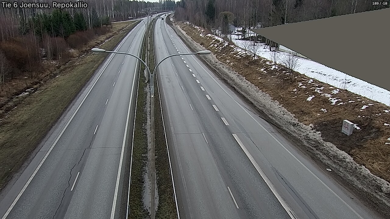 Weather Camera Image Road 6 Joensuu, Repokallio, Joensuu, Pohjois-Karjala