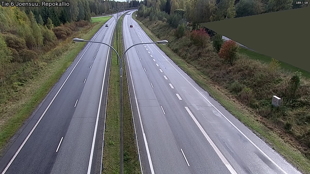 Kelikamerat Kuva Tie 6 Joensuu, Repokallio, Joensuu, Pohjois-Karjala