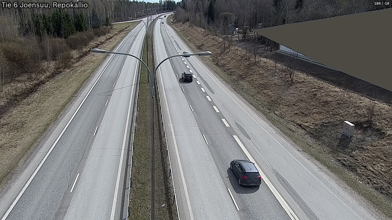 Weather Camera Image Väg 6 Joensuu, Repokallio, Joensuu, Pohjois-Karjala