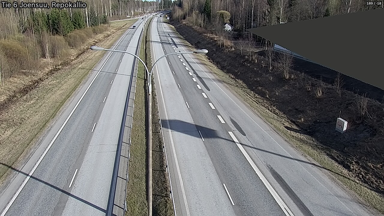 Weather Camera Image Väg 6 Joensuu, Repokallio, Joensuu, Pohjois-Karjala