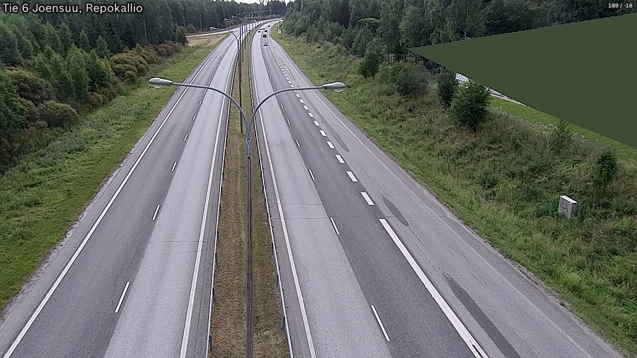 Weather Camera Image Road 6 Joensuu, Repokallio, Joensuu, Pohjois-Karjala