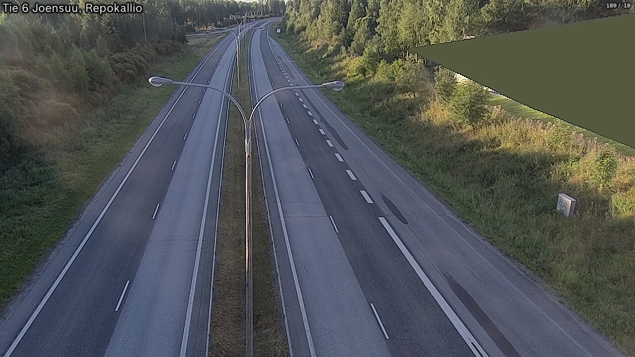 Weather Camera Image Road 6 Joensuu, Repokallio, Joensuu, Pohjois-Karjala