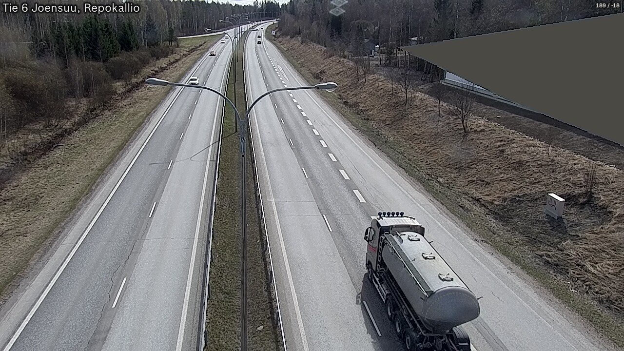 Weather Camera Image Väg 6 Joensuu, Repokallio, Joensuu, Pohjois-Karjala