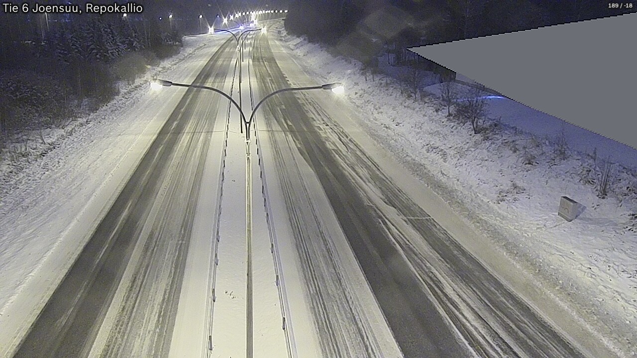 Weather Camera Image Väg 6 Joensuu, Repokallio, Joensuu, Pohjois-Karjala