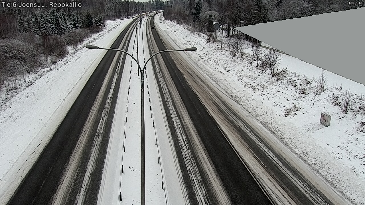 Weather Camera Image Väg 6 Joensuu, Repokallio, Joensuu, Pohjois-Karjala