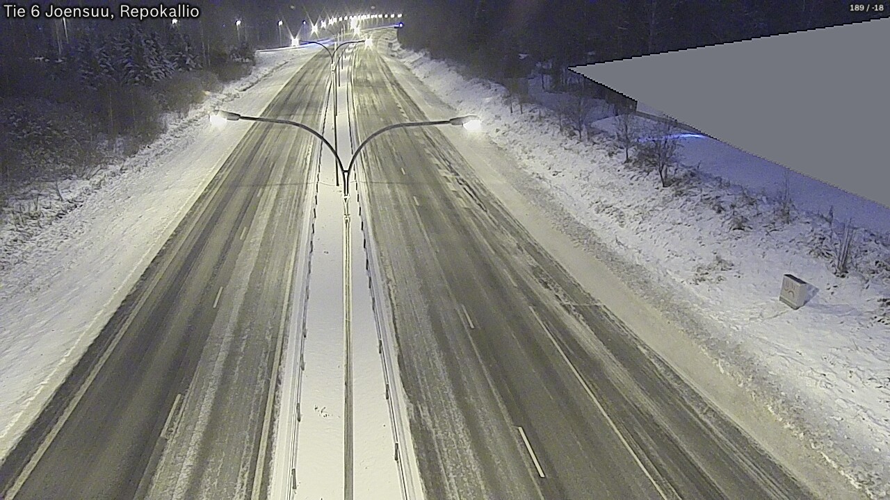 Weather Camera Image Väg 6 Joensuu, Repokallio, Joensuu, Pohjois-Karjala