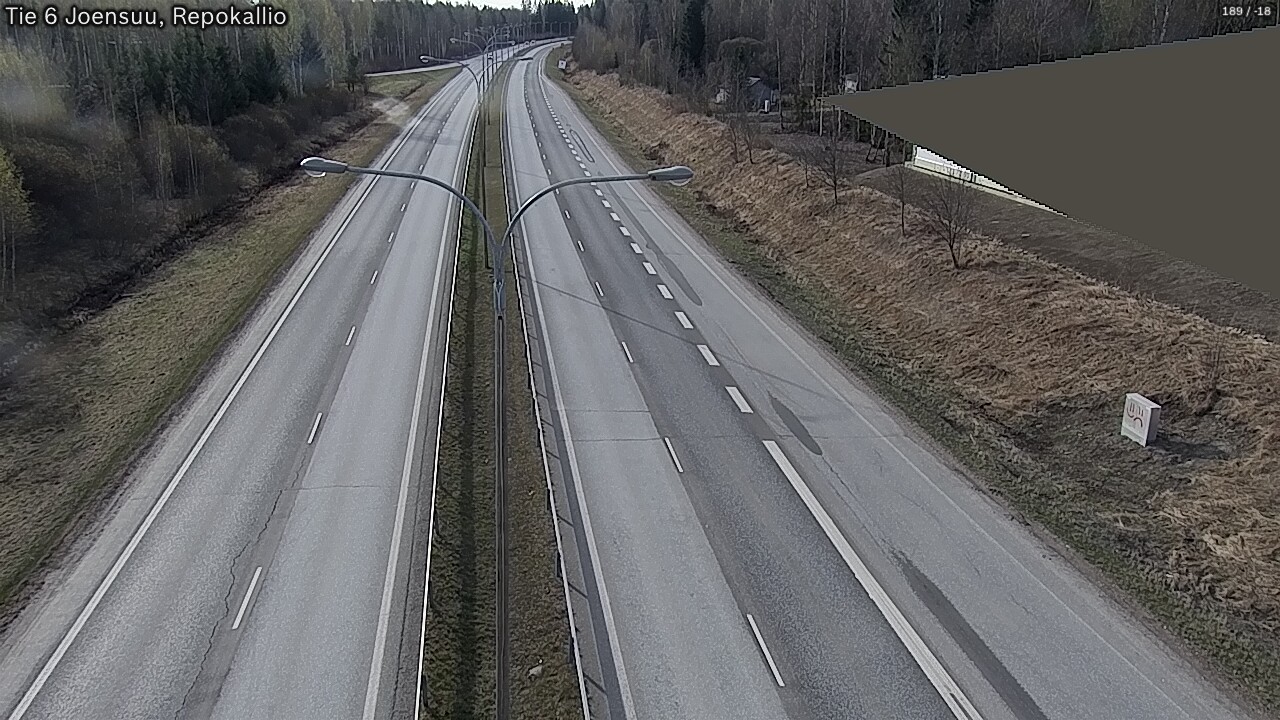 Weather Camera Image Road 6 Joensuu, Repokallio, Joensuu, Pohjois-Karjala