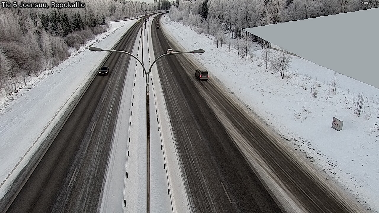 Weather Camera Image Road 6 Joensuu, Repokallio, Joensuu, Pohjois-Karjala