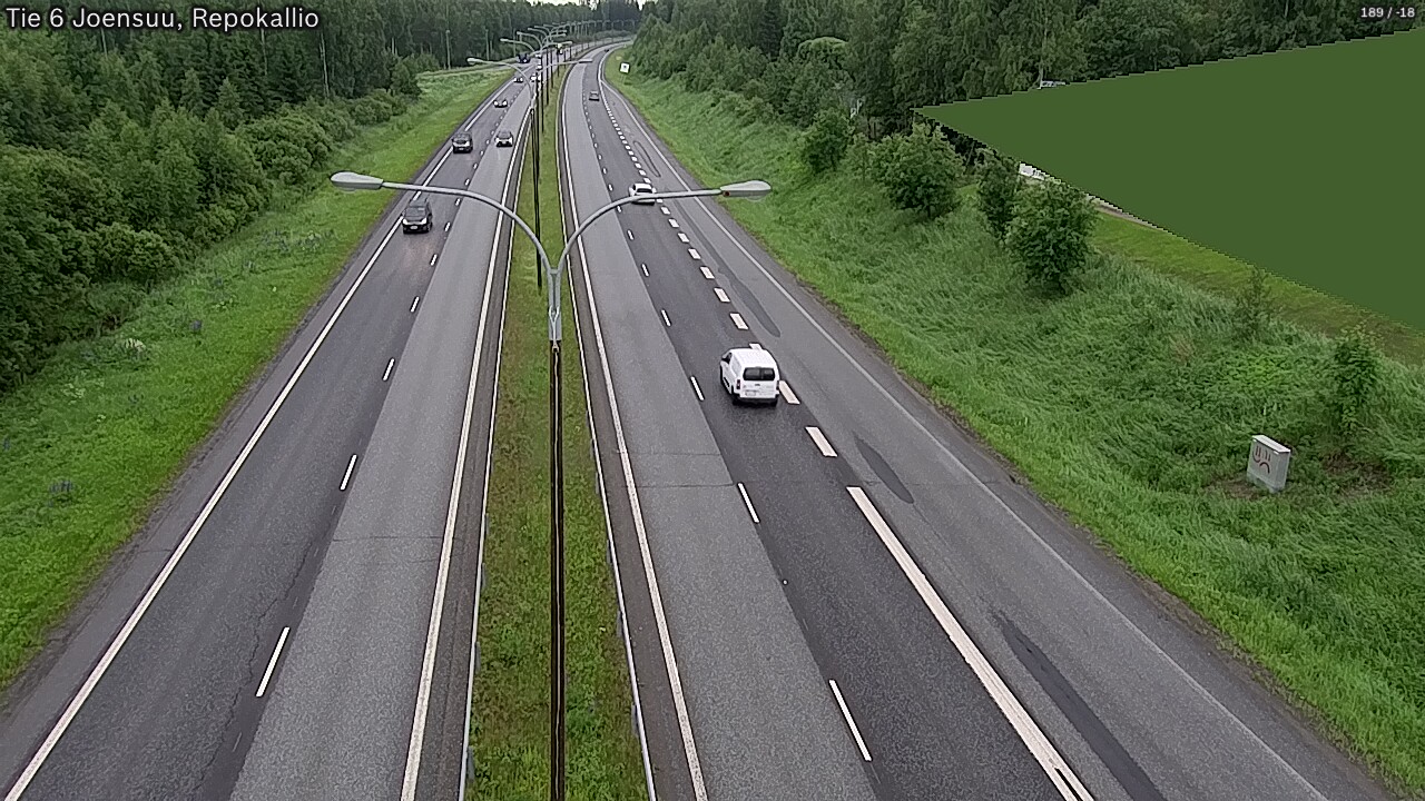 Kelikamerat Kuva Tie 6 Joensuu, Repokallio, Joensuu, Pohjois-Karjala