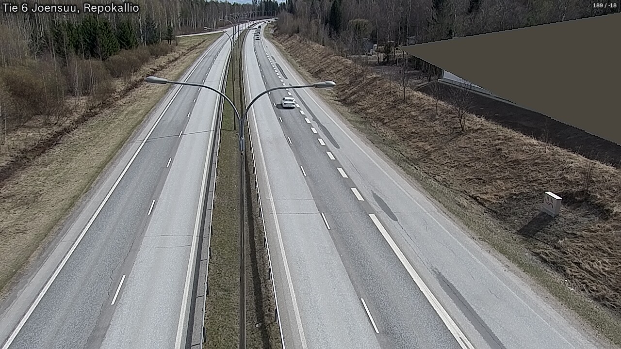 Weather Camera Image Väg 6 Joensuu, Repokallio, Joensuu, Pohjois-Karjala