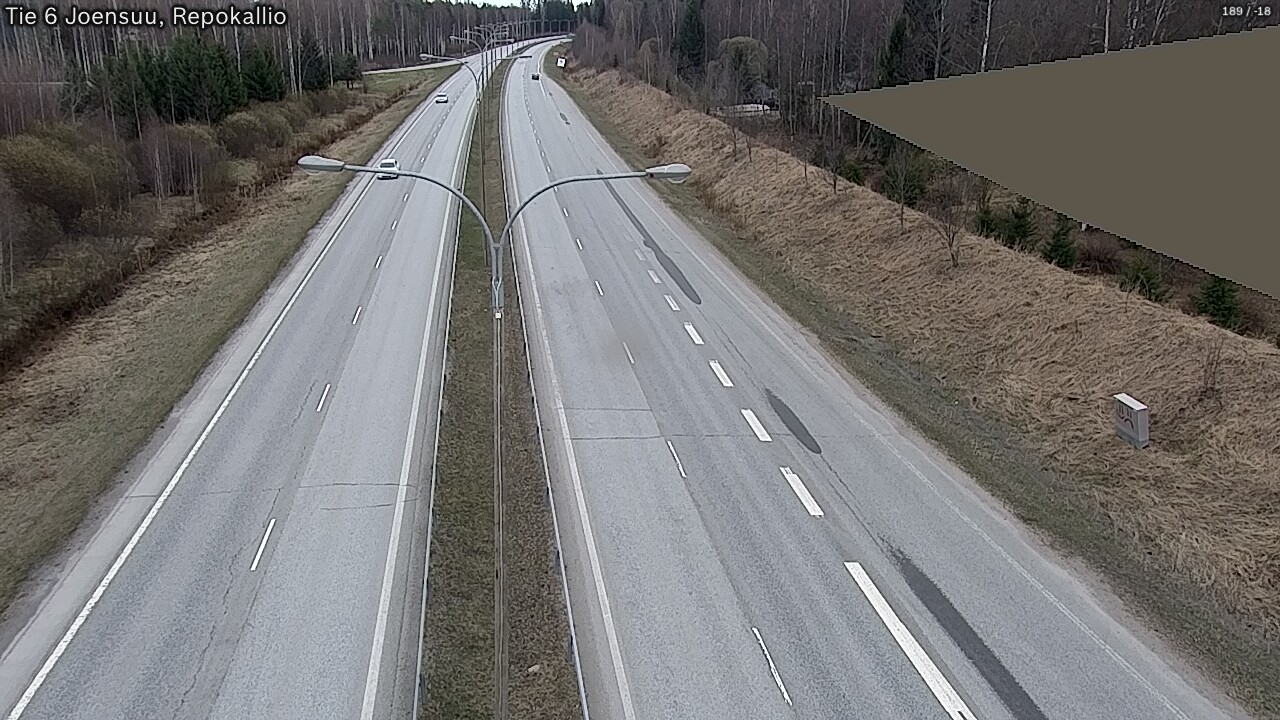 Weather Camera Image Road 6 Joensuu, Repokallio, Joensuu, Pohjois-Karjala