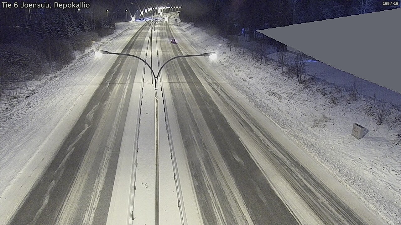 Weather Camera Image Väg 6 Joensuu, Repokallio, Joensuu, Pohjois-Karjala