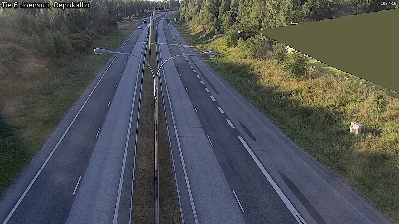 Weather Camera Image Road 6 Joensuu, Repokallio, Joensuu, Pohjois-Karjala