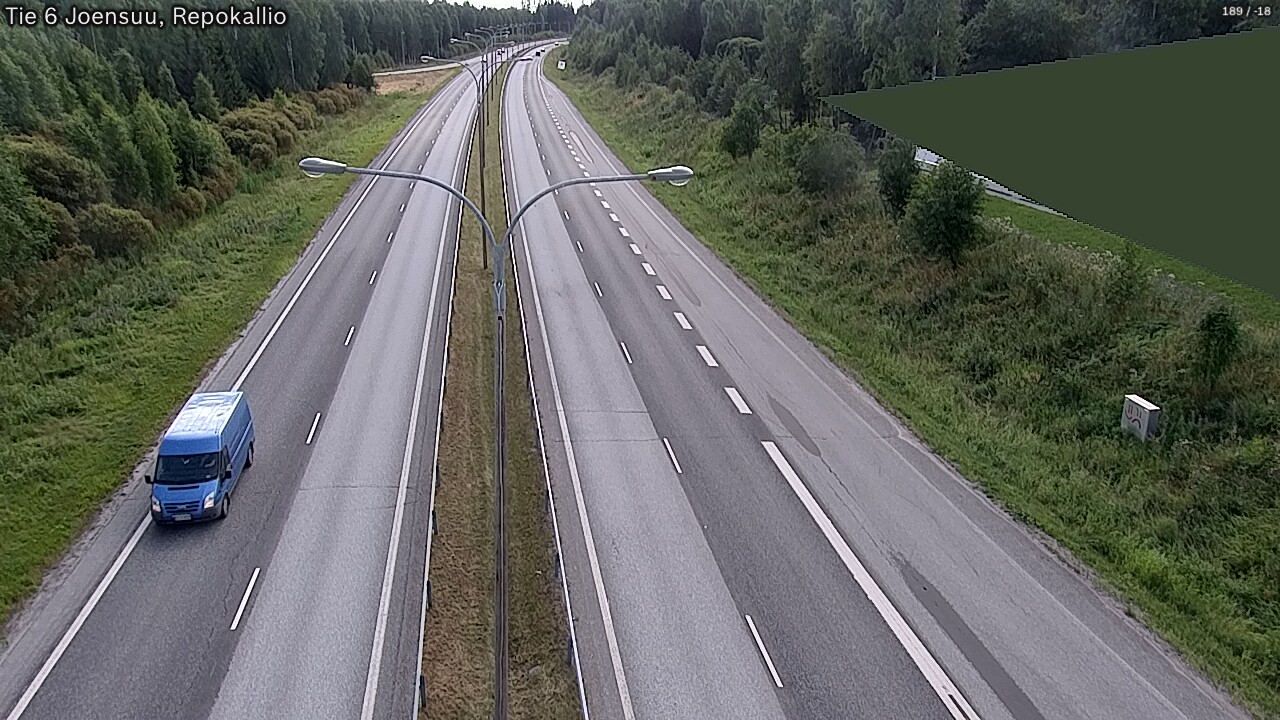 Kelikamerat Kuva Tie 6 Joensuu, Repokallio, Joensuu, Pohjois-Karjala