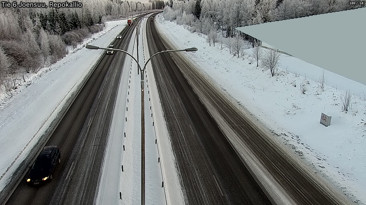 Weather Camera Image Road 6 Joensuu, Repokallio, Joensuu, Pohjois-Karjala