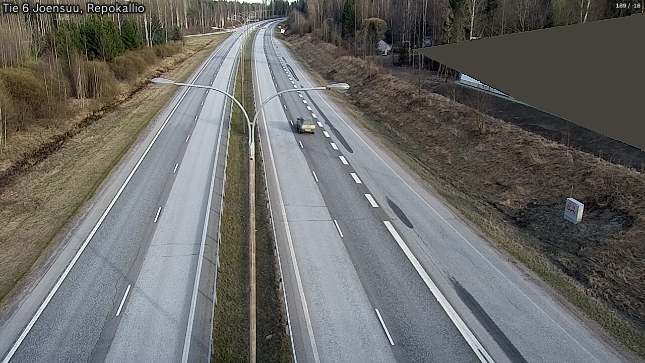 Weather Camera Image Väg 6 Joensuu, Repokallio, Joensuu, Pohjois-Karjala