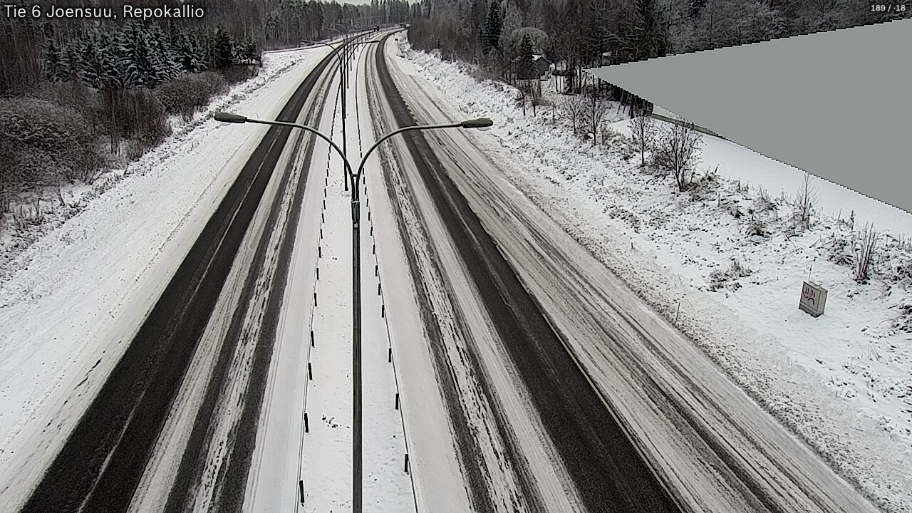 Weather Camera Image Väg 6 Joensuu, Repokallio, Joensuu, Pohjois-Karjala