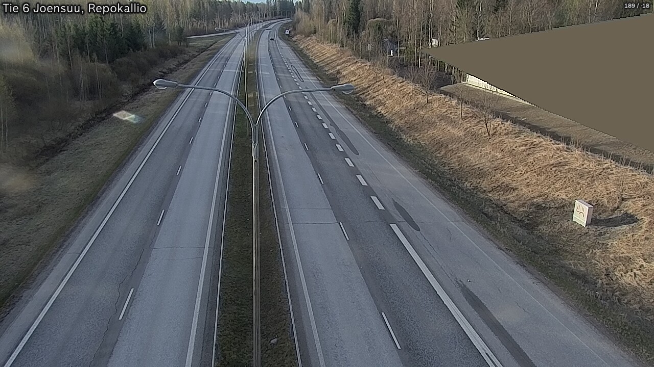 Weather Camera Image Road 6 Joensuu, Repokallio, Joensuu, Pohjois-Karjala