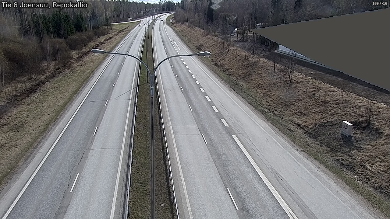 Weather Camera Image Väg 6 Joensuu, Repokallio, Joensuu, Pohjois-Karjala