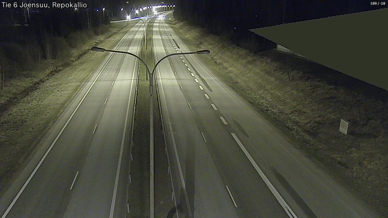 Weather Camera Image Väg 6 Joensuu, Repokallio, Joensuu, Pohjois-Karjala