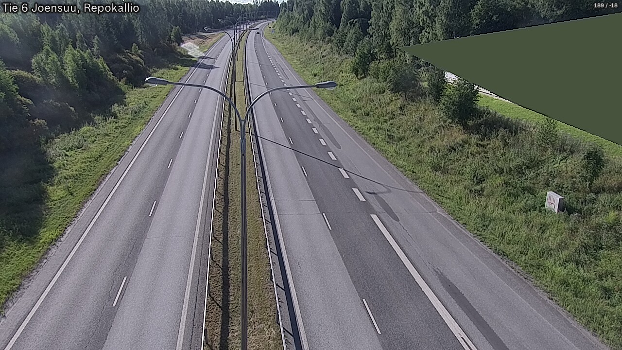 Kelikamerat Kuva Tie 6 Joensuu, Repokallio, Joensuu, Pohjois-Karjala