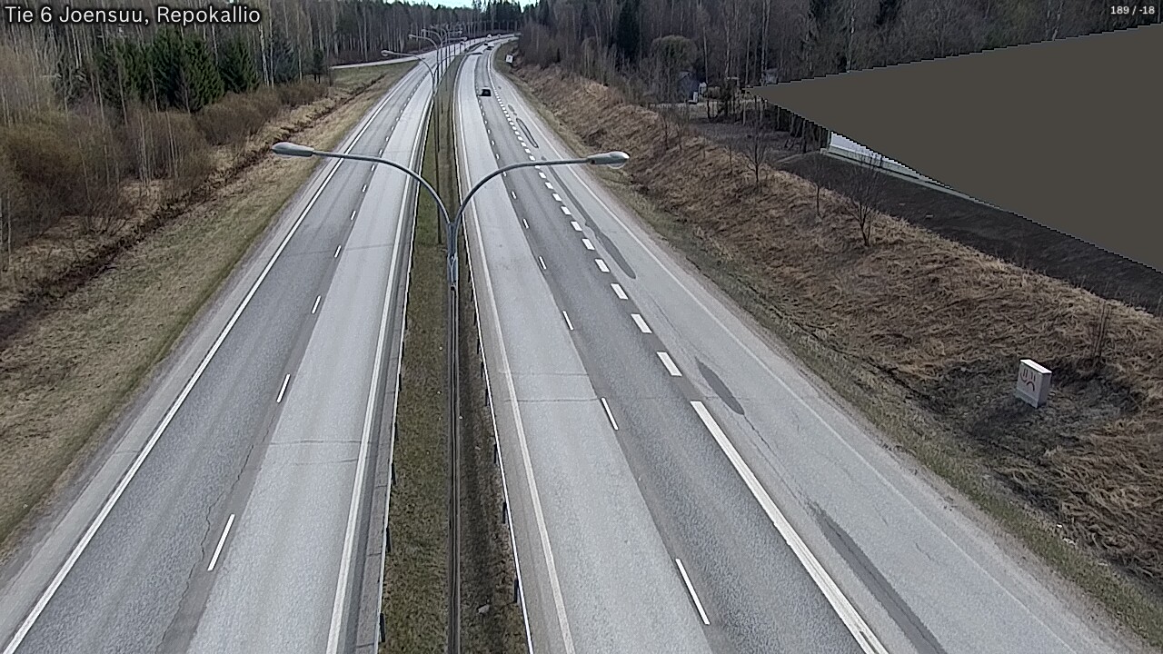 Weather Camera Image Väg 6 Joensuu, Repokallio, Joensuu, Pohjois-Karjala