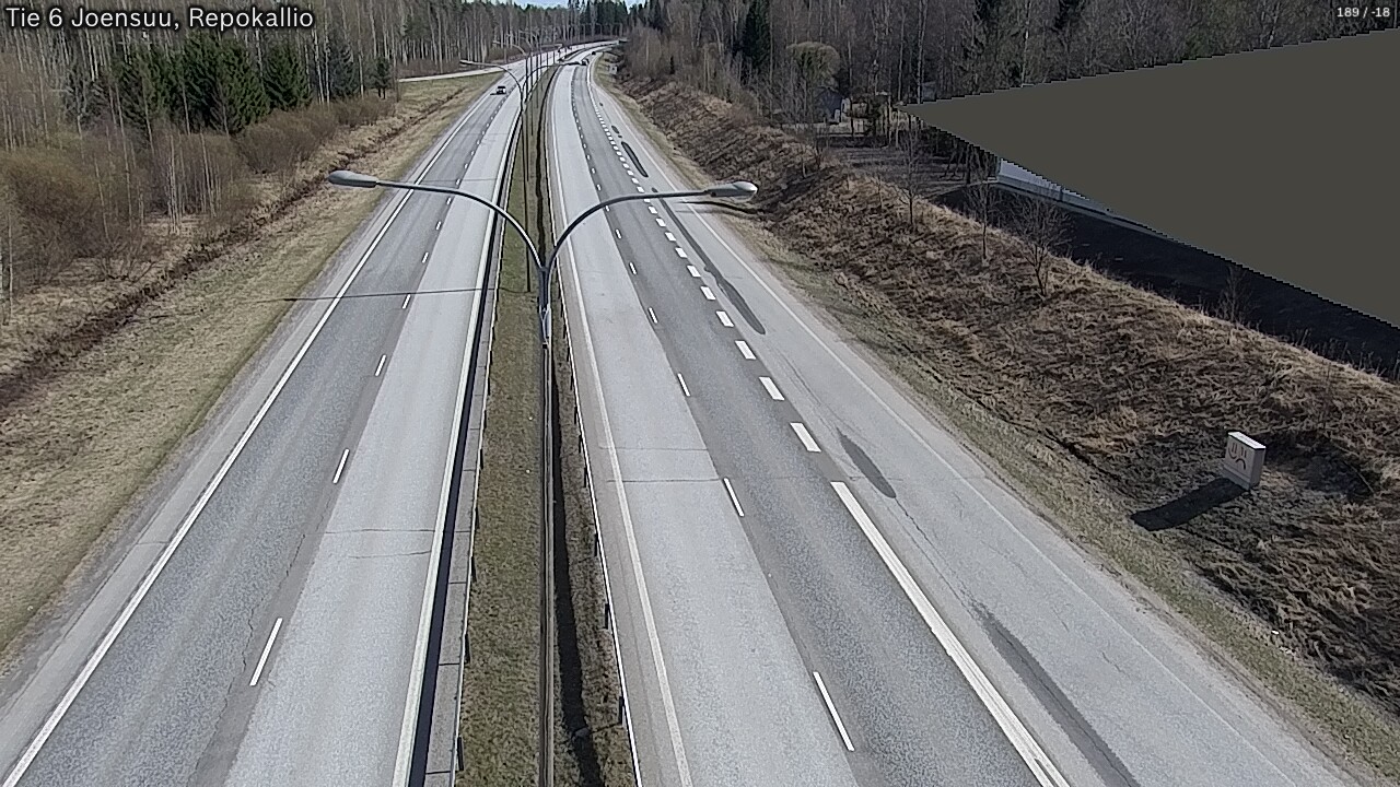 Weather Camera Image Väg 6 Joensuu, Repokallio, Joensuu, Pohjois-Karjala
