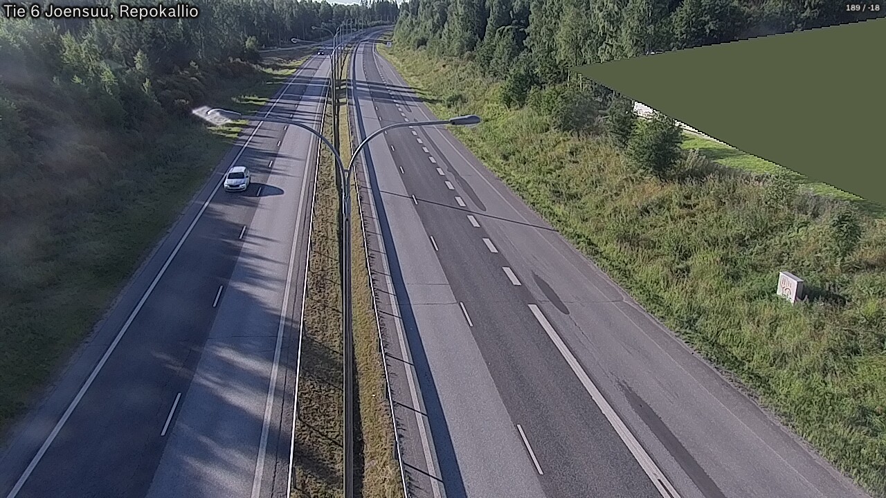 Weather Camera Image Road 6 Joensuu, Repokallio, Joensuu, Pohjois-Karjala