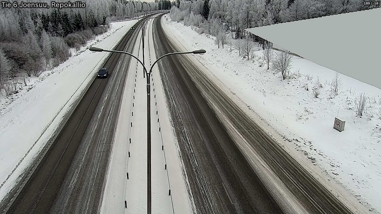 Weather Camera Image Väg 6 Joensuu, Repokallio, Joensuu, Pohjois-Karjala