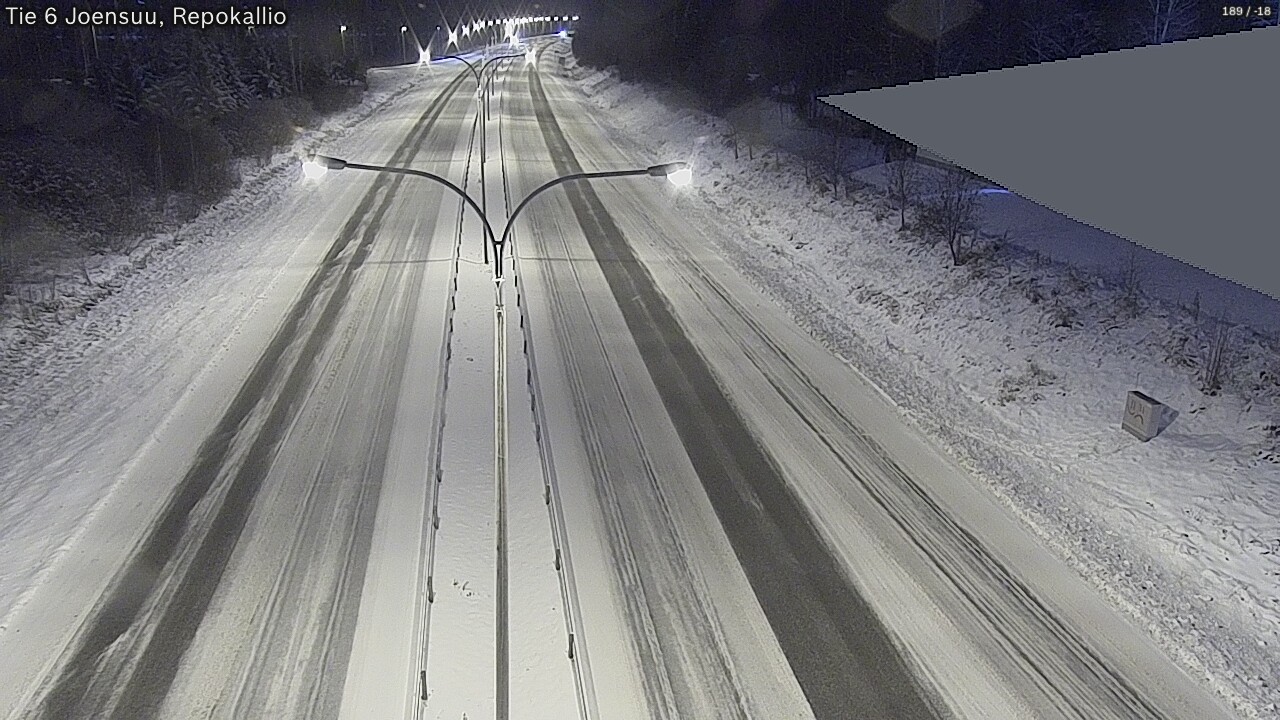 Weather Camera Image Väg 6 Joensuu, Repokallio, Joensuu, Pohjois-Karjala