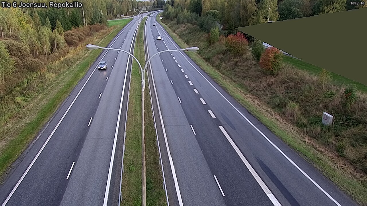 Kelikamerat Kuva Tie 6 Joensuu, Repokallio, Joensuu, Pohjois-Karjala