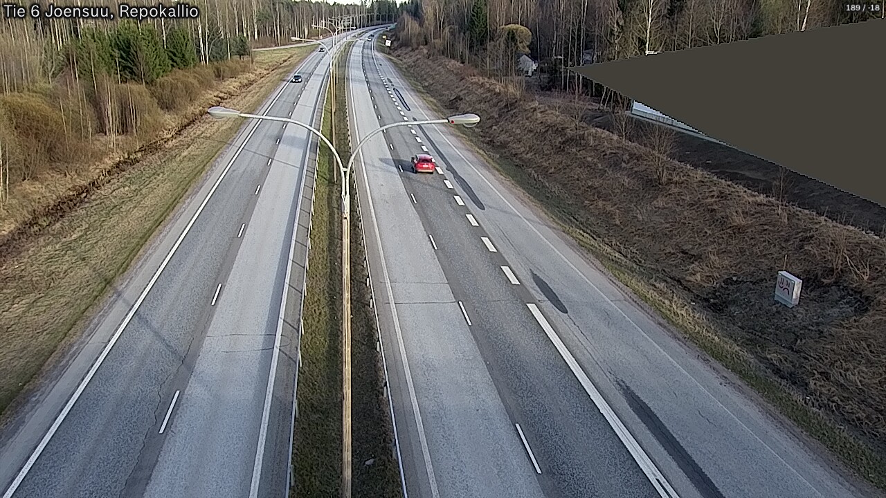 Weather Camera Image Väg 6 Joensuu, Repokallio, Joensuu, Pohjois-Karjala