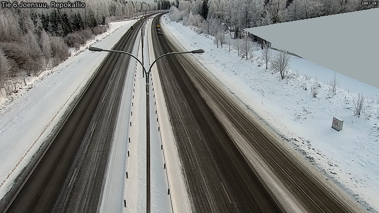 Weather Camera Image Road 6 Joensuu, Repokallio, Joensuu, Pohjois-Karjala